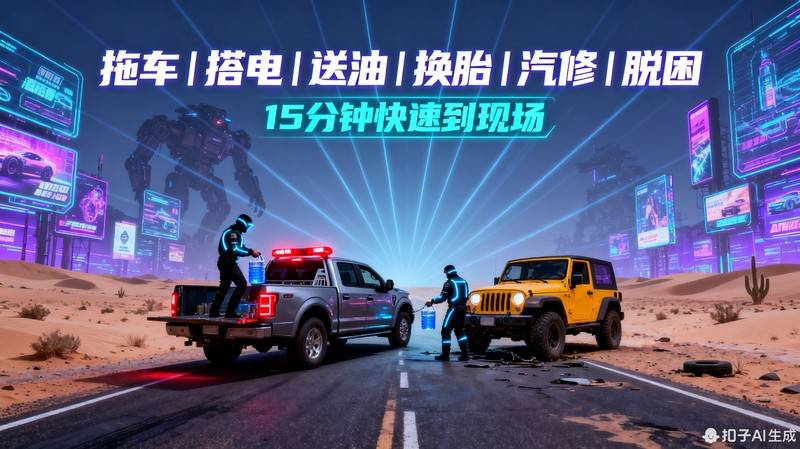 四川南充汽车救援搭电_电瓶没电救援_道路拖车电话